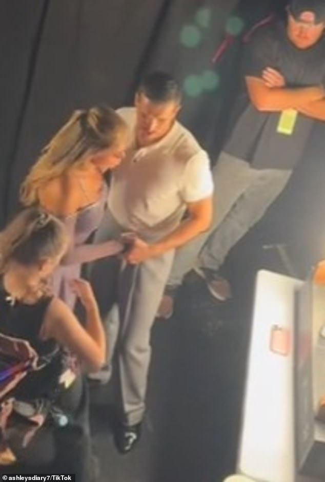 And it looks like Brooks, 27, is there to two-step with the Russian pro dancer, 41, on and off stage, as one fan spotted the pair embracing once again as they got camera-ready.