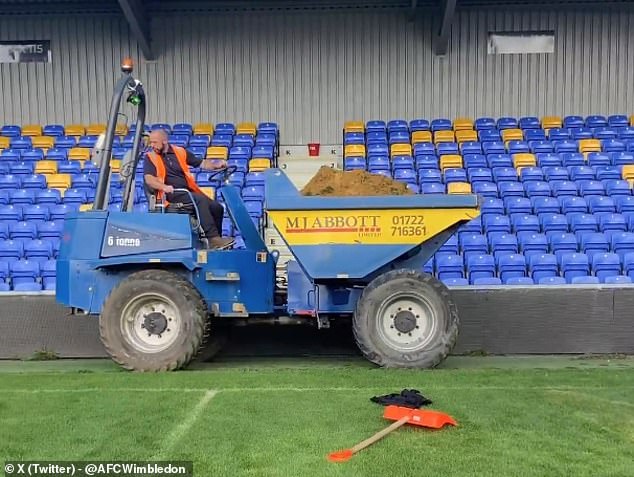 Plough Lane is currently unfit to host football matches but work is underway to resolve this.