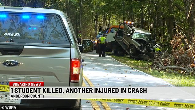 The coroner said Kennedy overcorrected and crashed into a tree that crushed Callaham in his seat.