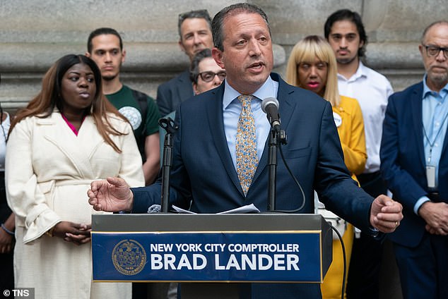 Following Williams, the third spot would go to fellow Democrat and city comptroller Brad Lander (pictured). Lander had been Adams' rival and planned to run for mayor next year.