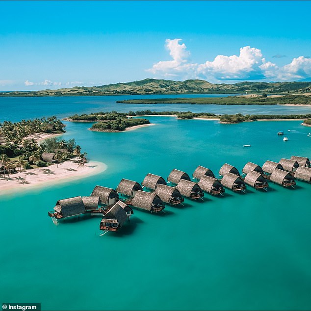 The hotel John and Jessie stayed at features the only overwater bungalows on the Fiji mainland, allowing you to plunge into the crystal-clear lagoon waters directly from a private staircase.