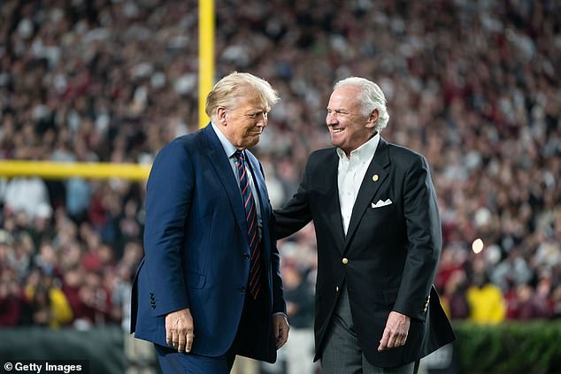 Trump attended two college football games last year, including one in South Carolina and Clemson