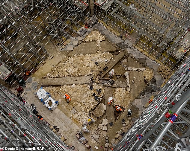 Following the fire at Notre Dame Cathedral in April 2019, two coffins were found under the cobblestones at a place where the 