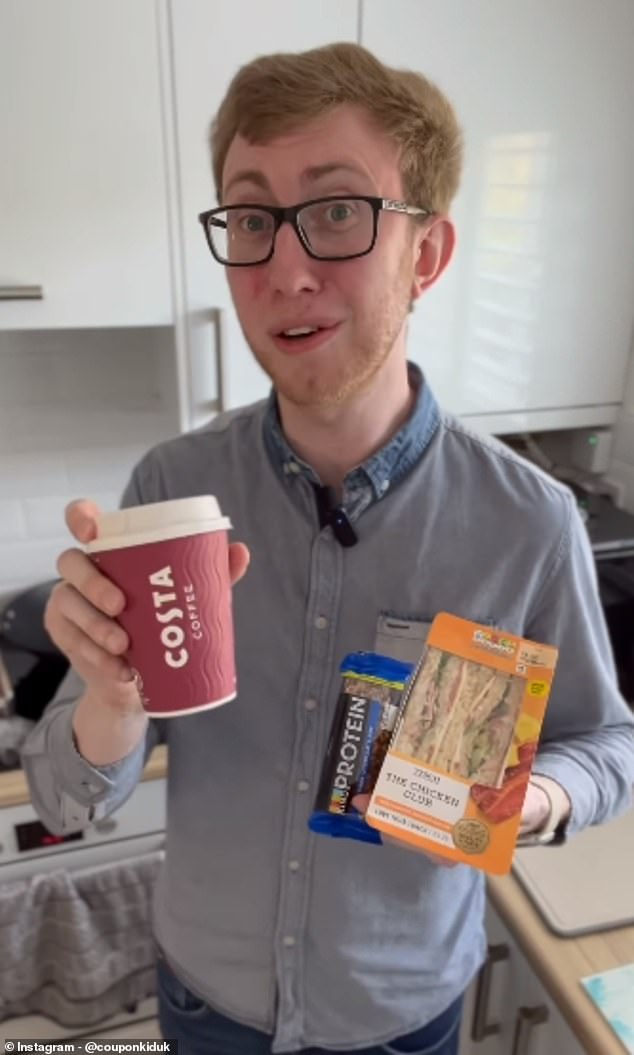 In a recent video, posted on his Instagram page @couponkiduk, the deal hunter shared how customers who purchase a meal deal can take advantage of the Costa Express machine.