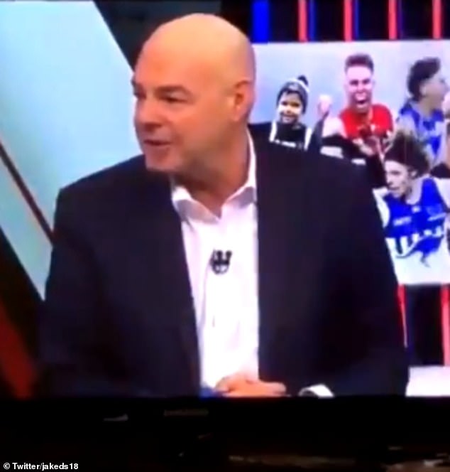 Johns' cruel spray comes after veteran football reporter Mark Robinson (pictured) boldly declared on AFL 360 earlier this week: 