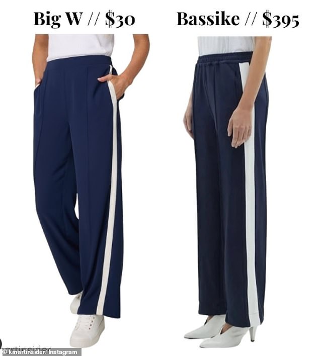 Last month, fans called the Big W Side Stripe Pants a copy 