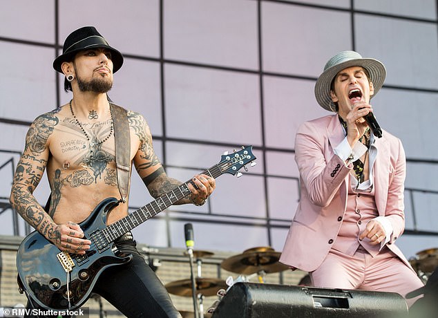 Dave and Perry seen performing at Lollapalooza, Chicago, in 2016