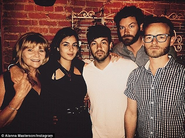 Carole with the Masterson siblings, Alanna, Jordan, Danny and Chris. Everyone distanced themselves from Reaiche because he was declared a 'repressive person' by Scientology