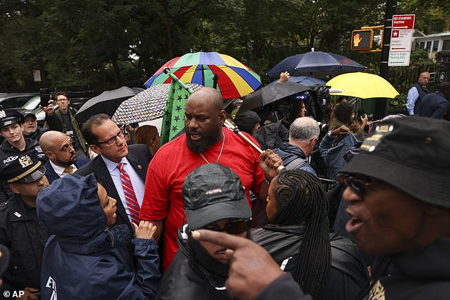 Another protester told the mayor that he should resign because he is a 