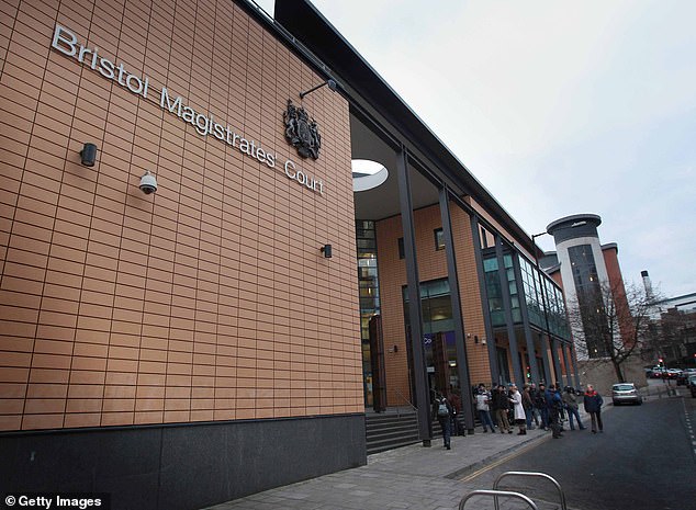 Sullivan pleaded guilty to outraging public decency at Bristol Magistrates' Court (file image)