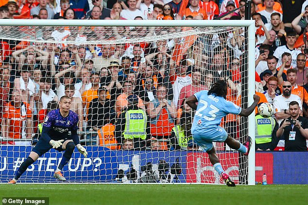 Dabo steps up in sudden death but fails to trouble Luton goalkeeper Ethan Horvath