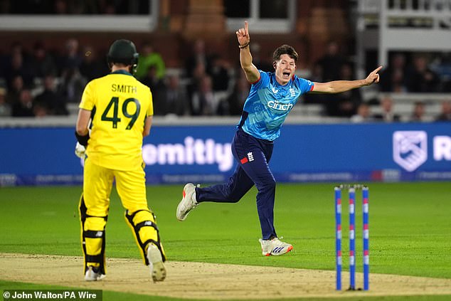 England's Matthew Potts (right) starred with ball in hand as he claimed four wickets.