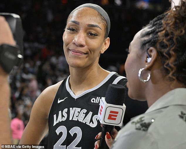 A'ja Wilson won her third WNBA MVP, having previously held the honor in 2020 and 2022.