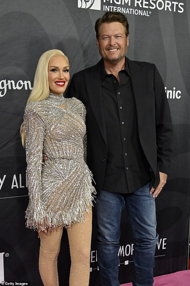 Gwen and Blake were first romantically linked in November 2015; Gwen and Blake seen in 2024