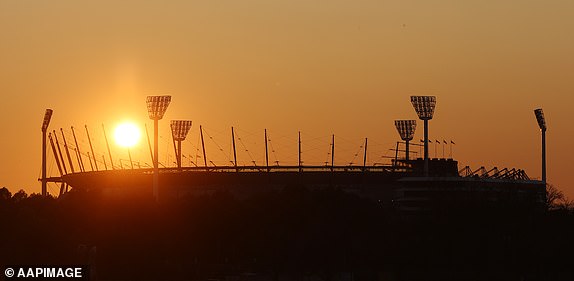 The MCG is seen ahead of the AFL Grand Final between the Sydney Swans and the Brisbane Lions at the Melbourne Cricket Ground in Melbourne, Saturday September 28, 2024. (AAP Image/Con Chronis) NO FILE, EDITORIAL USE ONLY