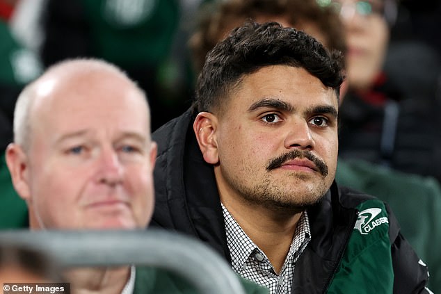 Latrell Mitchell was suspended for one game and fined $20,000 for the image.