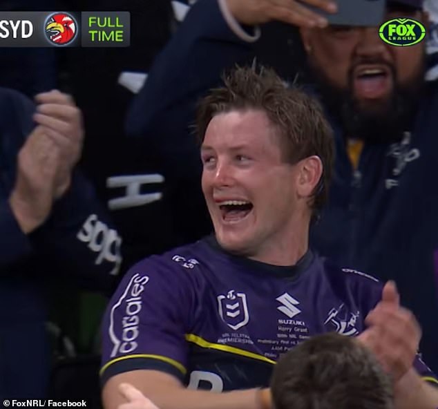 Grant found the whole incident funny and laughed as Roosters fans booed him.