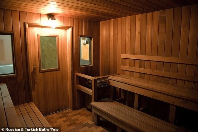 The sauna, also known as schvitz.