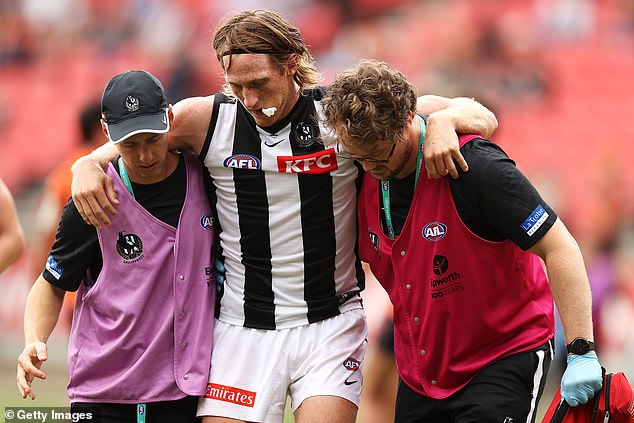 Collingwood defender Nathan Murphy, who had to withdraw due to concussion, was also not present.