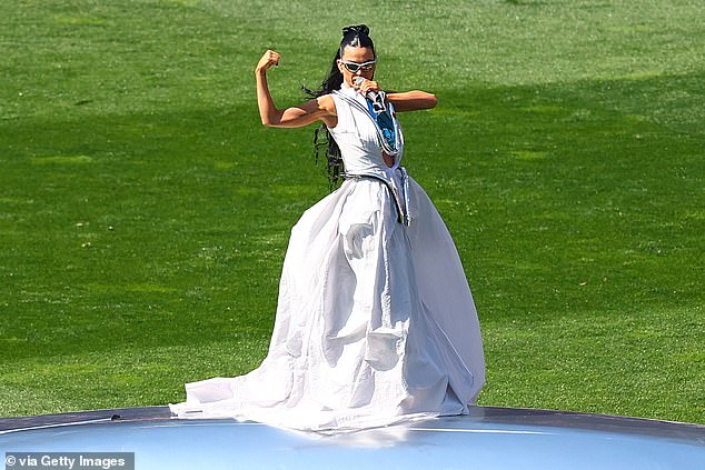 In the end, Katy, who was paid $5 million to perform on Saturday, got her way with two songs from her recently released album 143 being performed at the MCG.