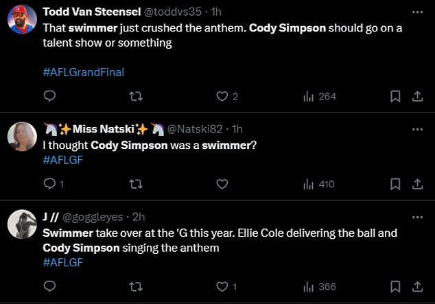 1727521056 394 Cody Simpson criticized with brutal praise after AFL Grand Final