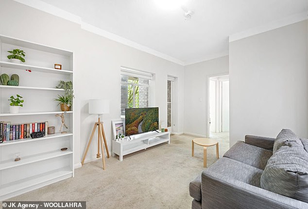 The two-bedroom Woollahra property is located just meters from Centennial Park and a short walk from Bondi Junction.