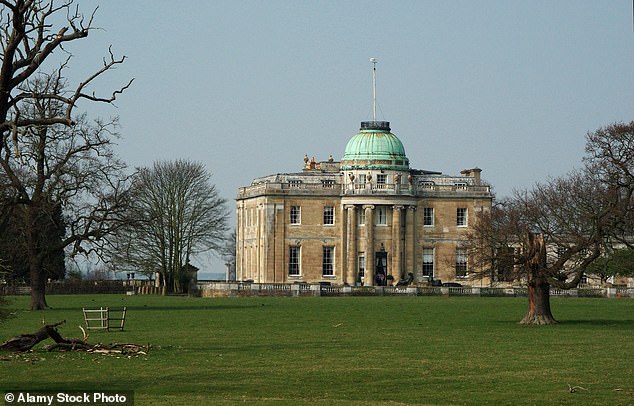 Filming took place in Tyringham, near Newport Pagnell, Milton Keynes, in October 2022 at Tyringham Hall, a private 18th-century stately home in the village (file image)