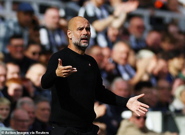 Pep Guardiola did not seem very impressed with his goalkeeper as he watched him from the touchline.