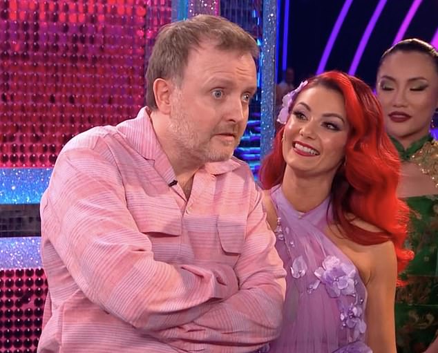 Later in the show, comedian Chris McCausland left host Claudia Winkelman and viewers in stitches when he joked that Craig Revel Horwood was 