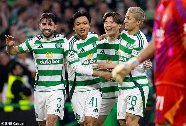 Celtic are well ahead of their second Champions League matchday after a 5-1 win over Slovan Bratislava.