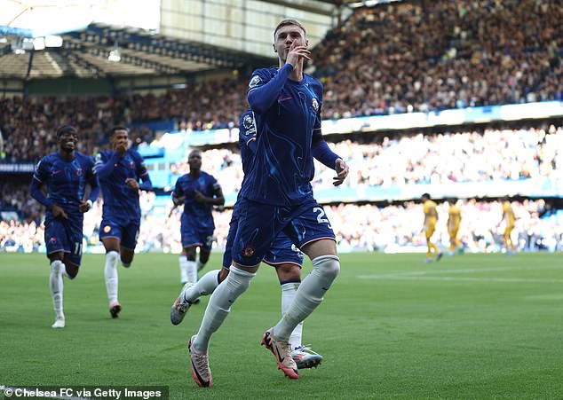 Four-goal scorer Cole Palmer silenced visiting Brighton fans after completing his hat-trick