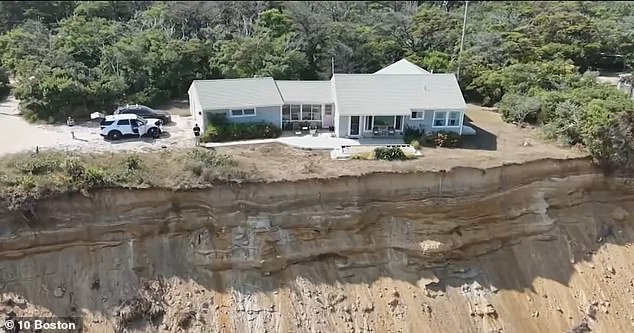 Cape Cod's land is expected to erode at least three feet each year. There is only about 25 feet between the house and the edge of the lot.