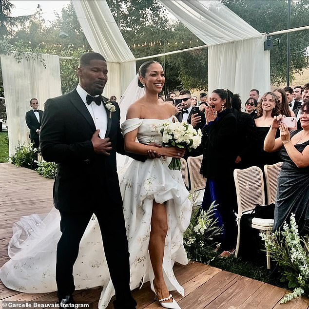 His departure shortly after he walked his eldest daughter, Corinne, 30, down the aisle.