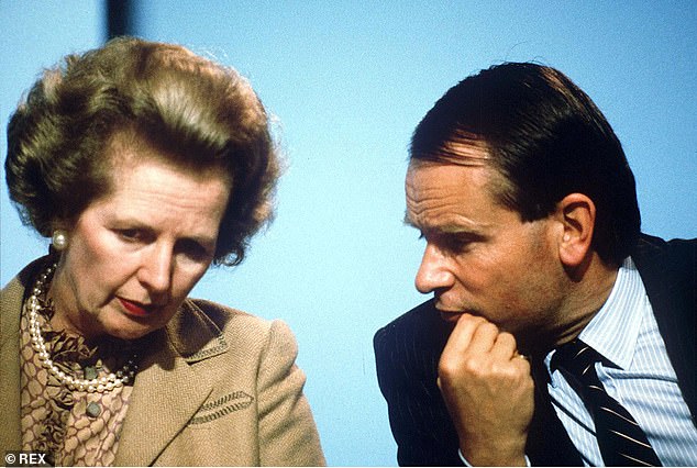 Politics: Jeffrey Archer with Margaret Thatcher in the 1980s. He was a Conservative MP from 1969 to 1974 and later served as vice-president of the party.