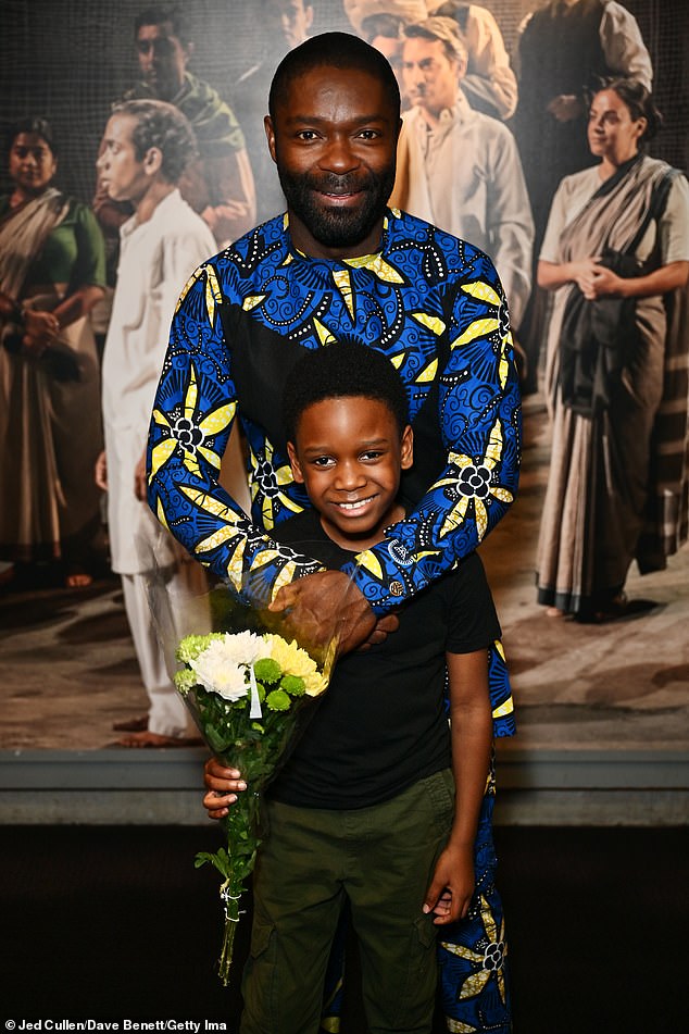 David Oyelowo and Kaelum Nelson attended the press night after the Coriolanus party on September 24