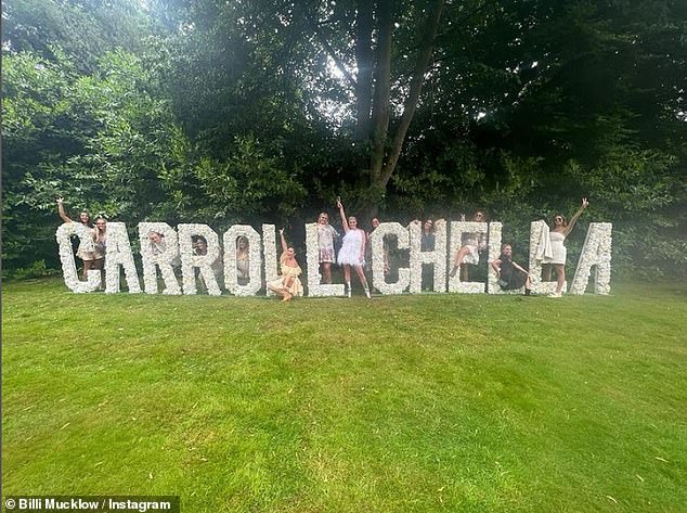 They tied the knot at Hampshire's five-star Four Seasons hotel, followed by a Coachella-themed party, which they named Carroll Chella.