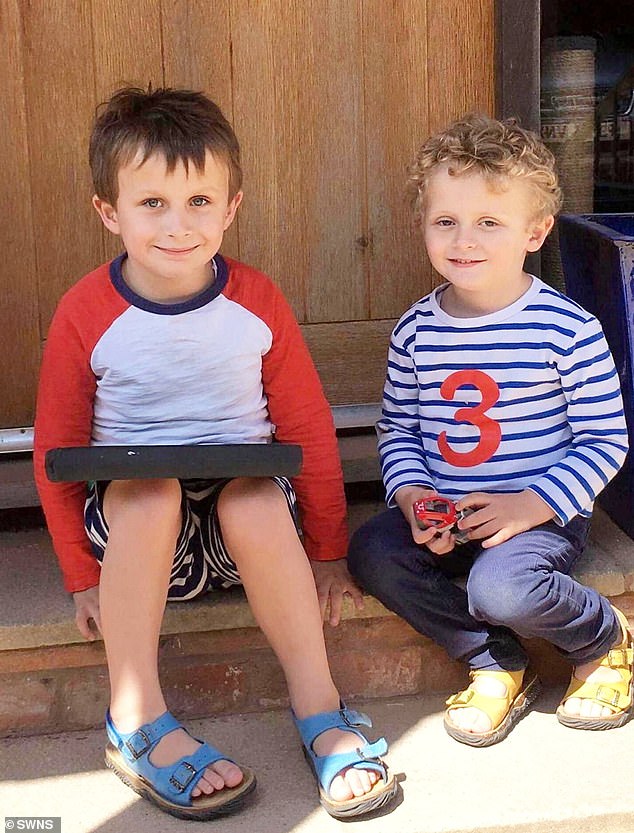 Beth's two sons, William (left) and Thomas (right). The seventh round was a success and in April 2012, she was overjoyed when she discovered she was pregnant with her son, William, now 11 years old.