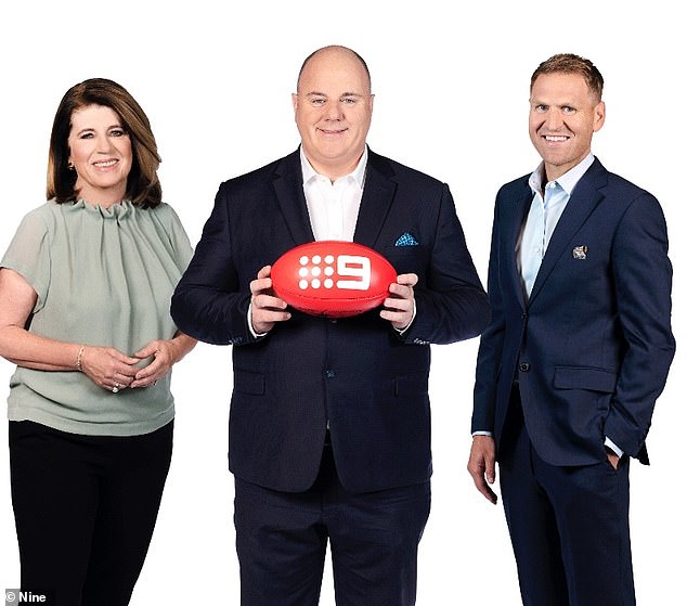 Matthews' departure is the latest setback for Nine, following the recent defection of Kane Cornes, Caroline Wilson and Craig Hutchison (all pictured) to Seven.