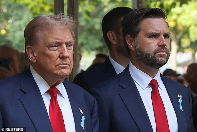 Republican presidential candidate and former President of the United States, Donald Trump, and Republican vice presidential candidate, Senator Vance.