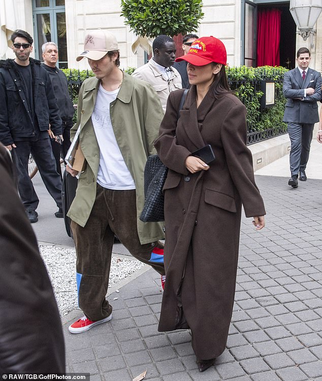 Cruz Beckham and his girlfriend Jackie Apostel were also seen leaving the hotel after the packed weekend.