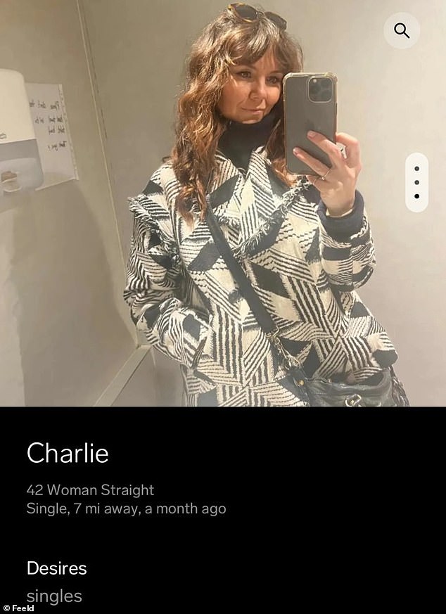 Early last month, Charlie turned to a smutty dating site that endorses 