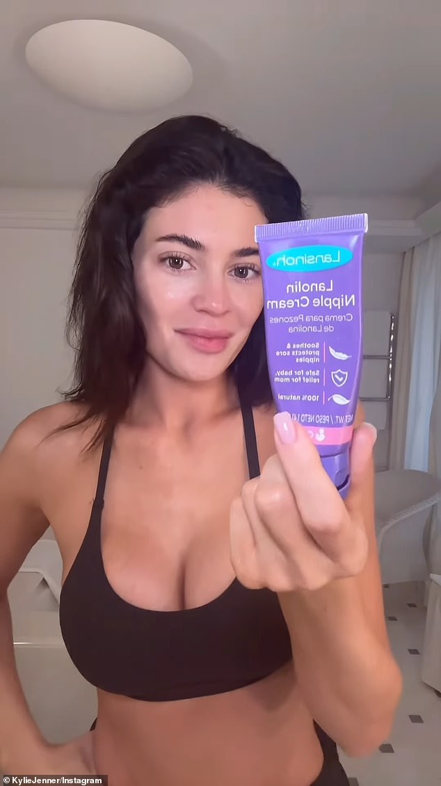 The food race comes after the reality TV star shared a GRWM video and revealed she uses nipple cream on her lips.