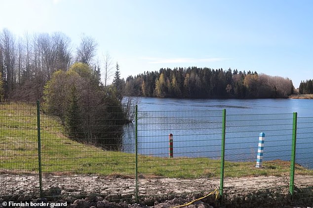 The £300m Finnish fence along the Russian border was installed as a security measure after Putin's invasion of Ukraine.