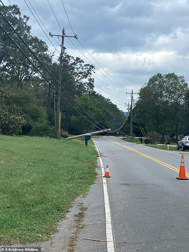 Western North Carolina was isolated when highways, including Interstate 40, were forced to close