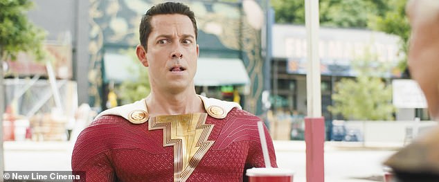 The actor also expressed how he blamed Dwayne Johnson after the DC superhero movie Shazam didn't do well at the box office. (pictured: Levi as Shazam)