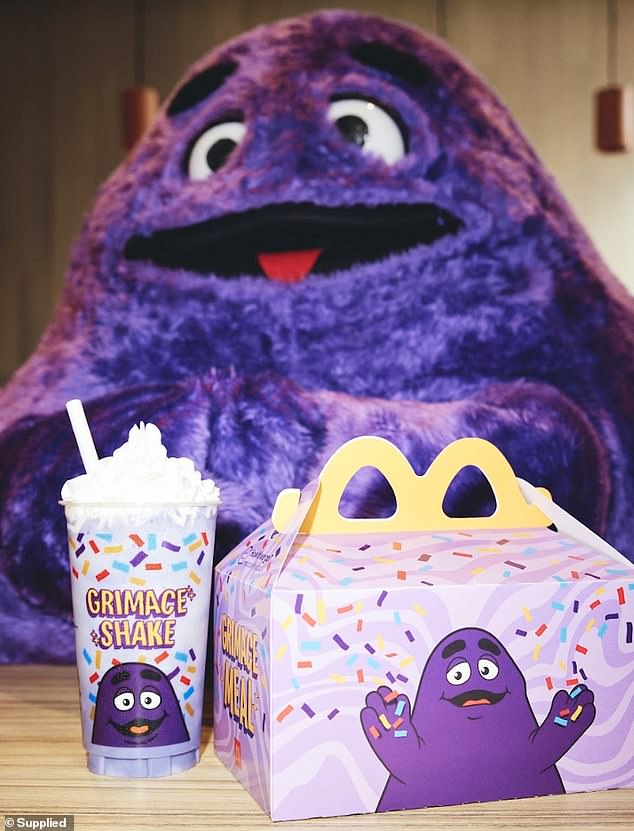 The tasty drink was inspired by the fluffy McDonald's character Grimace to celebrate his birthday.