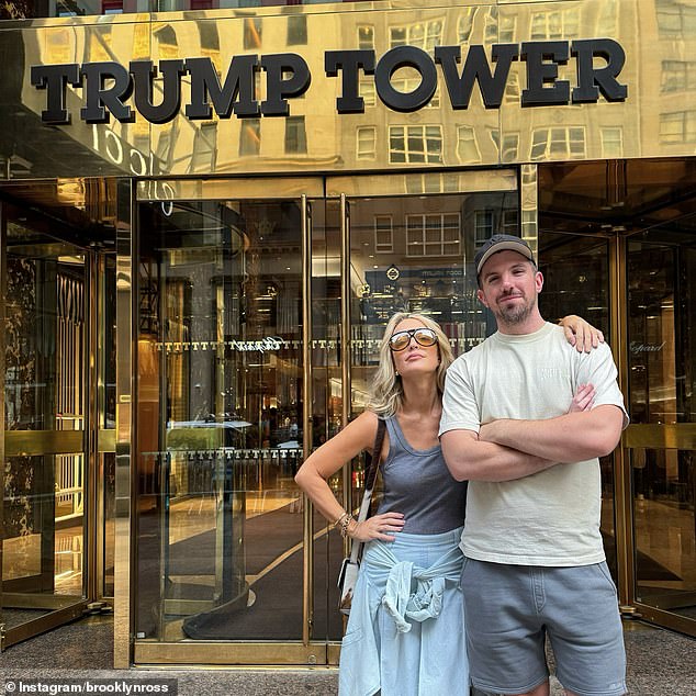 She explained on Monday's The Kyle and Jackie O that she met the man at a bar, but he abandoned her after three hours when a photo of her posing at Trump Tower appeared online.