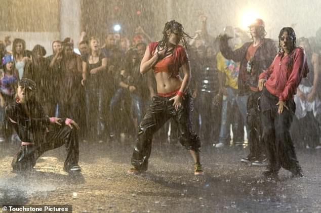 The woman claimed to be recreating moves from the 2008 dance film Step Up 2.