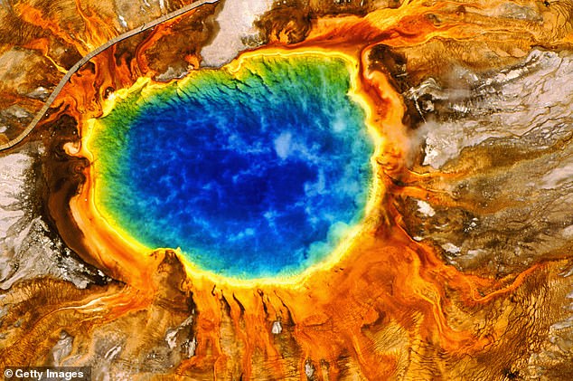 Yellowstone is home to about half of the world's geysers, many of which experts say are so astringent that soaking in one would be akin to swimming in battery acid.