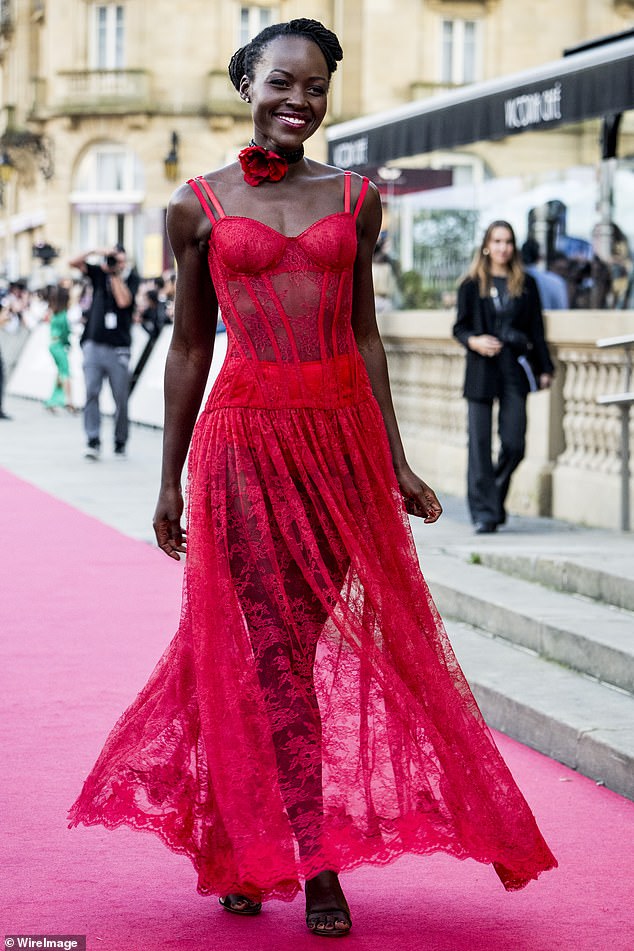 Lupita appears earlier this month at the premiere of The Wild Robot during the 72nd San Sebastian Film Festival at the Victoria Eugenia Theater in San Sebastian, Spain.